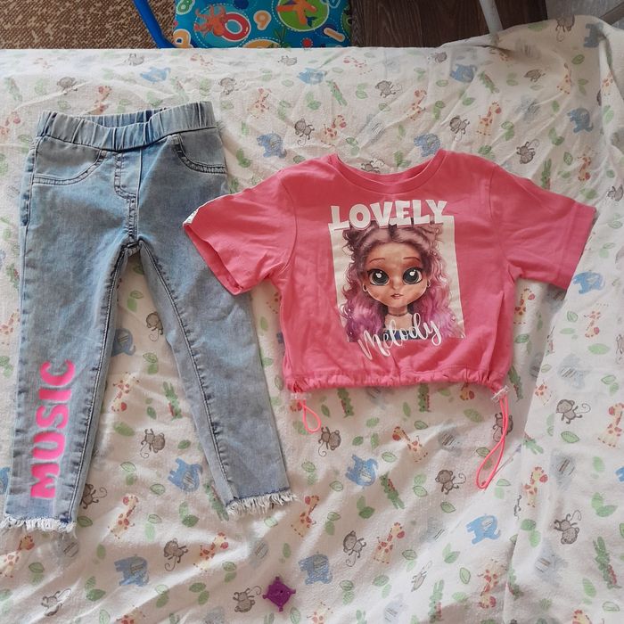 Джинсовый костюм на девочку