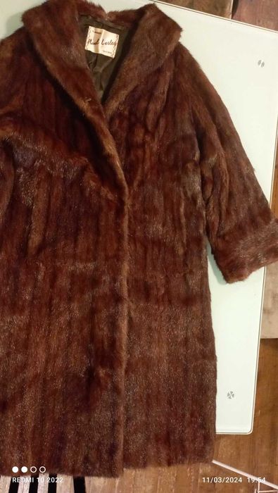 Кожено палто от норка