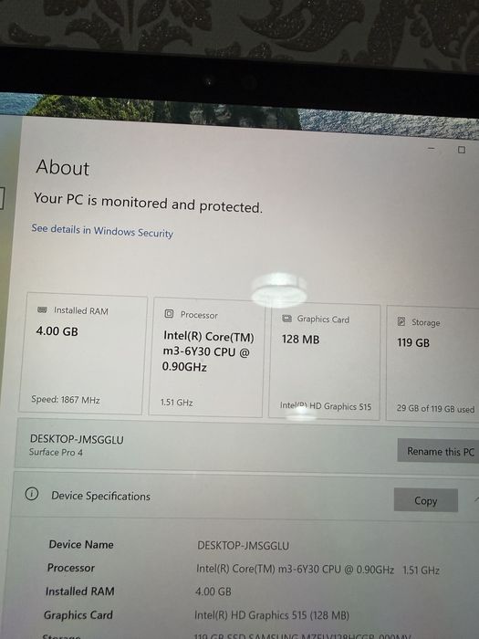 Tableta Microsoft Surface cu Windows