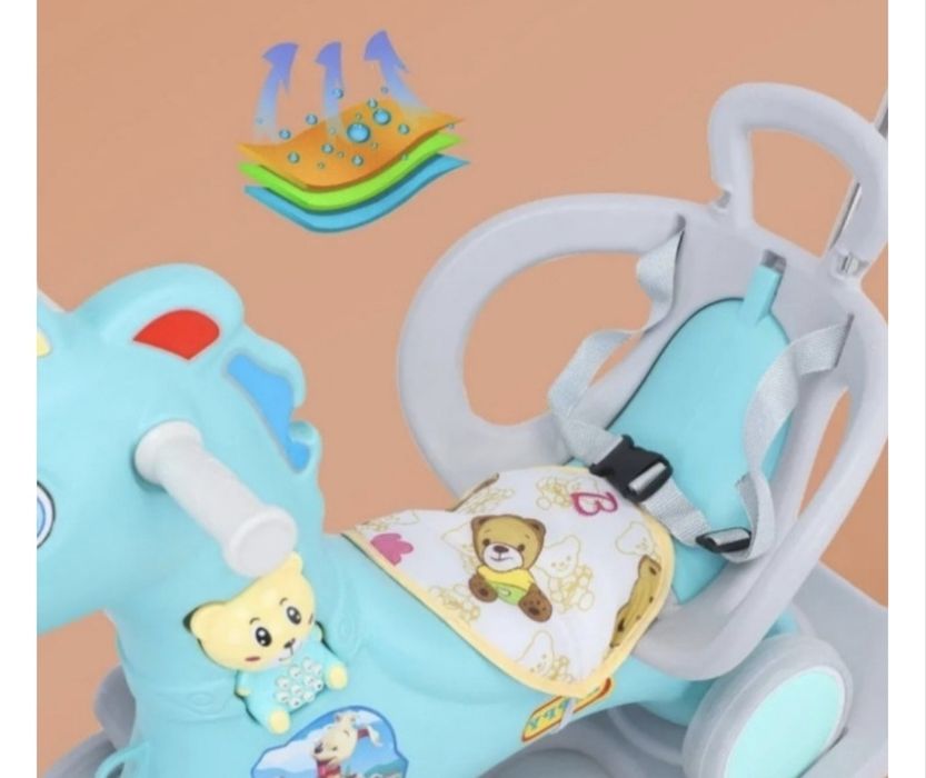 Качалка Лошадка синий