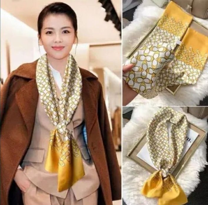 Шёлковый облегающие шарф