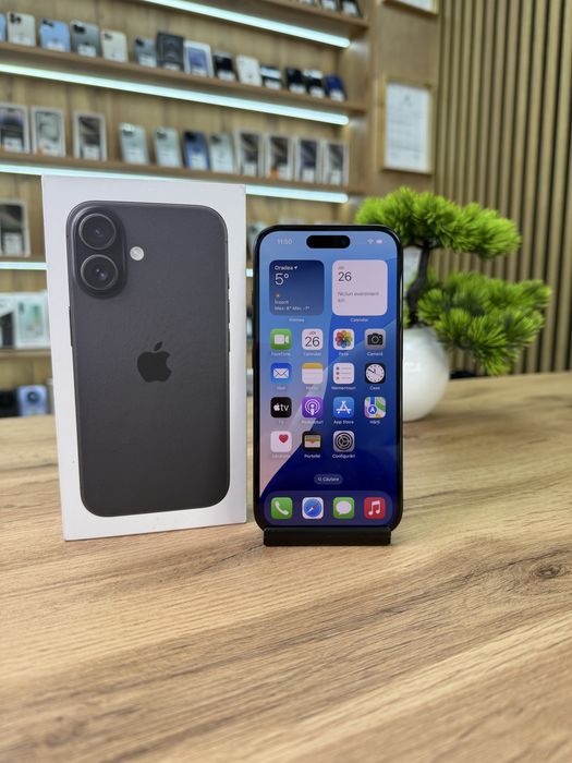 ‼️ iPhone 16 Black 128GB - Sanatate bat.100% - Garantie 12 luni