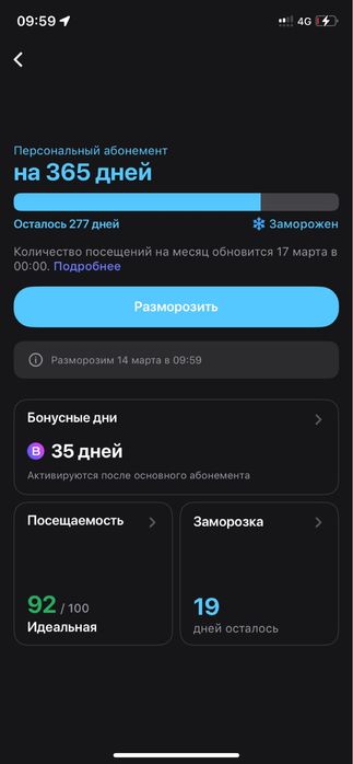 Продам Годовой абонемент 1Fit