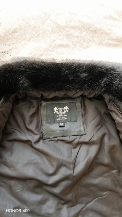 Шуба мужская черная