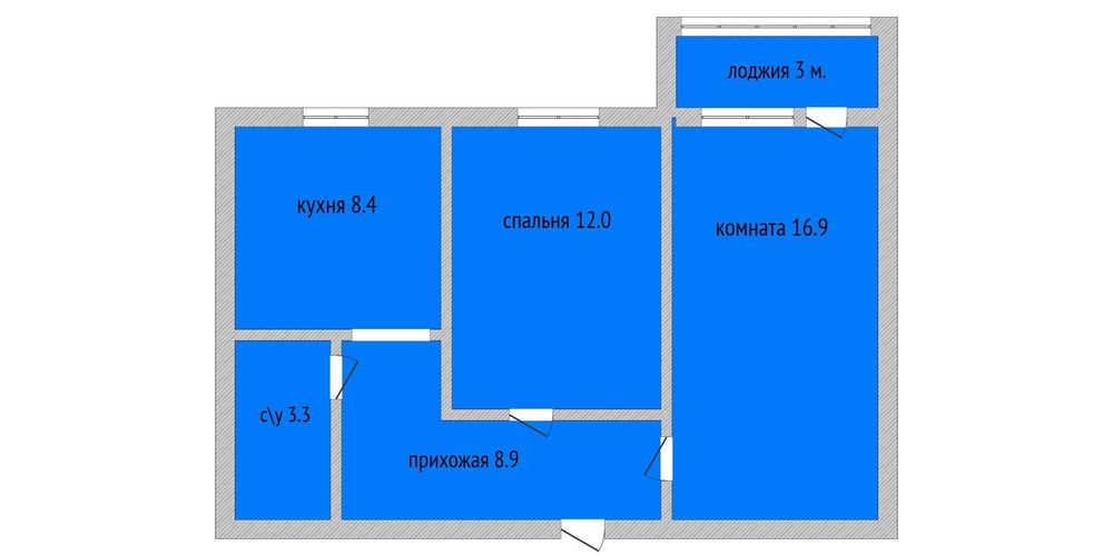 Продажа 2-комнатной квартиры 8 мкр