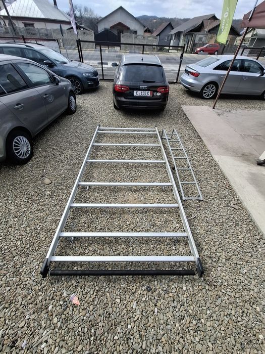 Porbagaj Portbagaj plafon auto aluminiu 330x150 cm + scară  pt duba