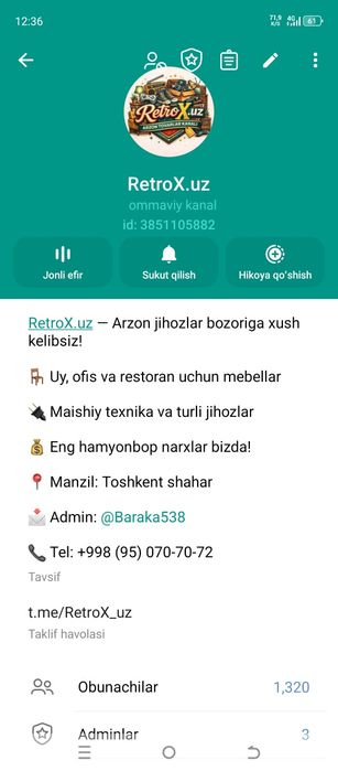 Stol stul ,stullar donasi 150 000soʻmdan