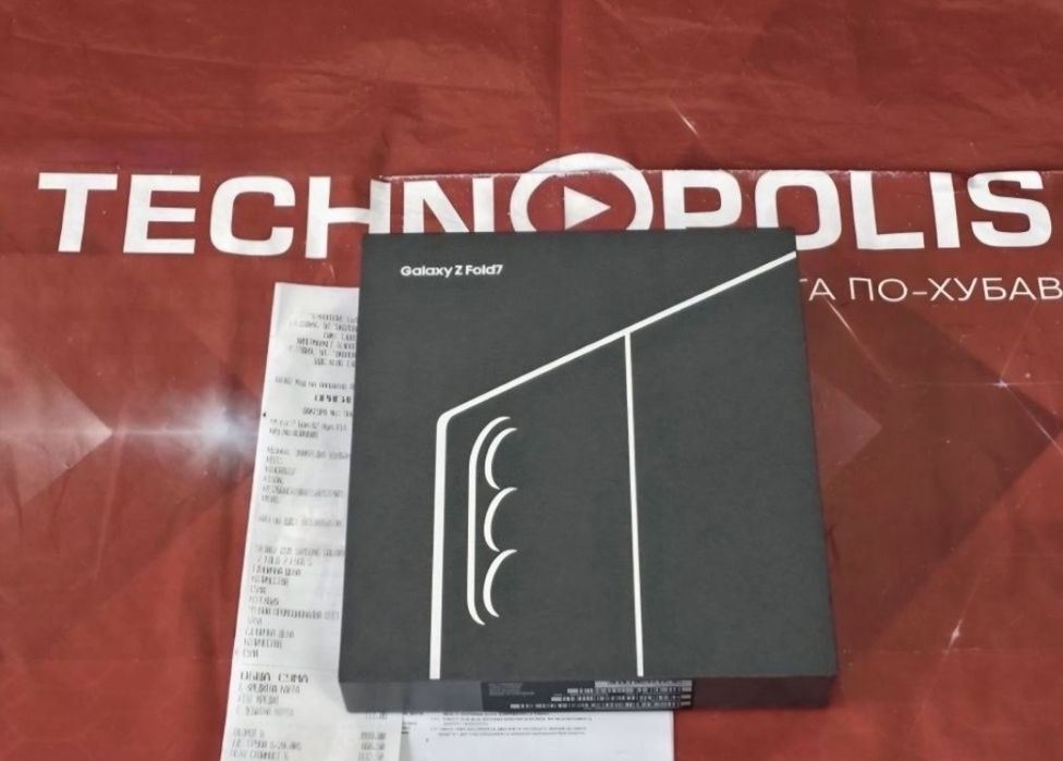КАТО НОВ 512GB Samsung Fold 7 Гаранция Технополис 2027г. Blue | Син