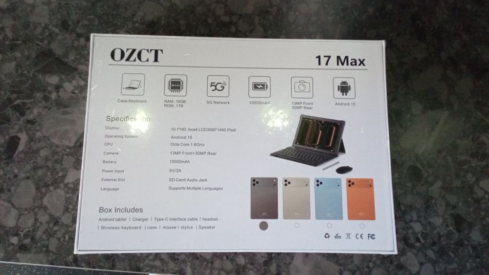Планшет ozct 17 max
