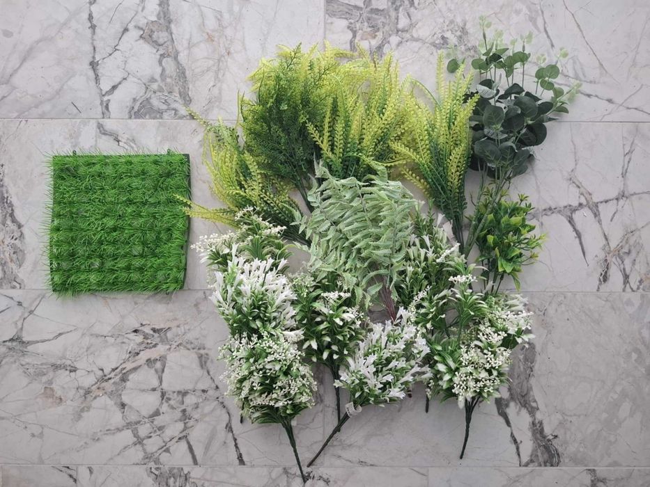 Изкуствена зеленина, пана за стена, панели за декорация