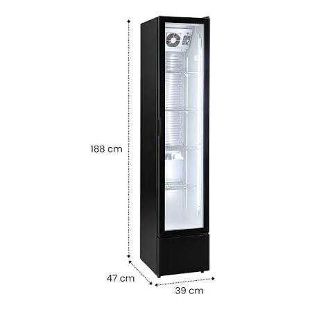 Нова професионална слим хладилна витрина STARCREST SPS-150BK 150 л, 188 см