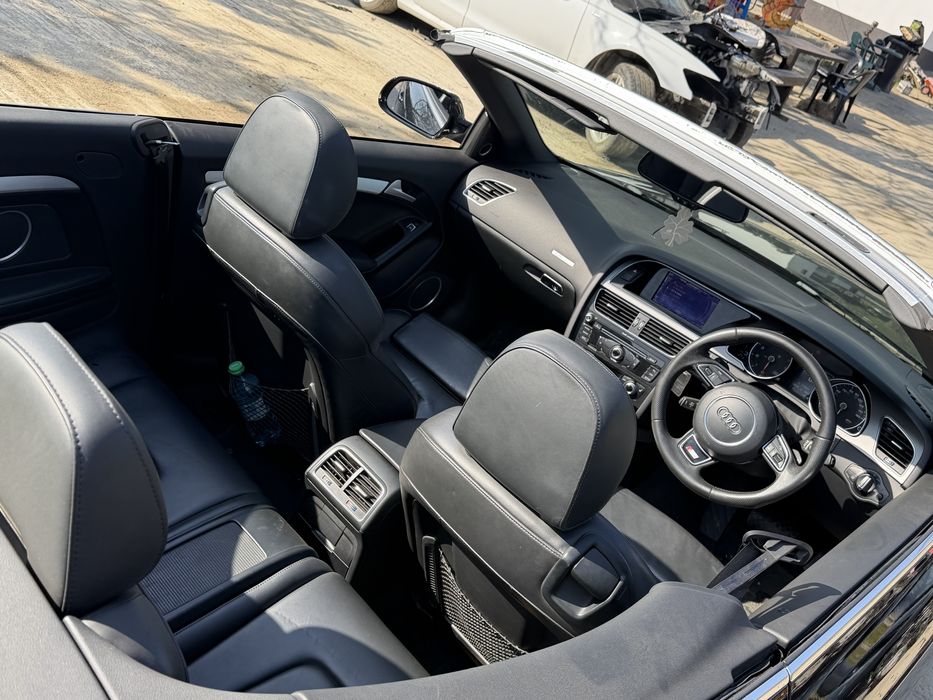 Fata completa audi a5 facelfit sline 2014 cabrio bot complet motor 1.8 tfsi cjeb LY9B bara capota far aripa
