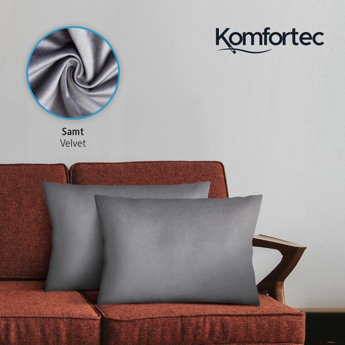 Комплект от 2 кадифени калъфки за възглавници Komfortec, 30 x 50 см.