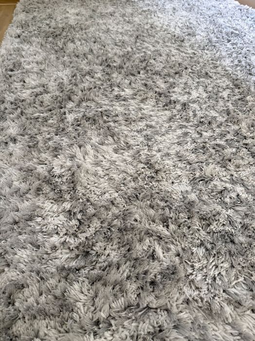 Covor fir lung alb-gri Mobexpert