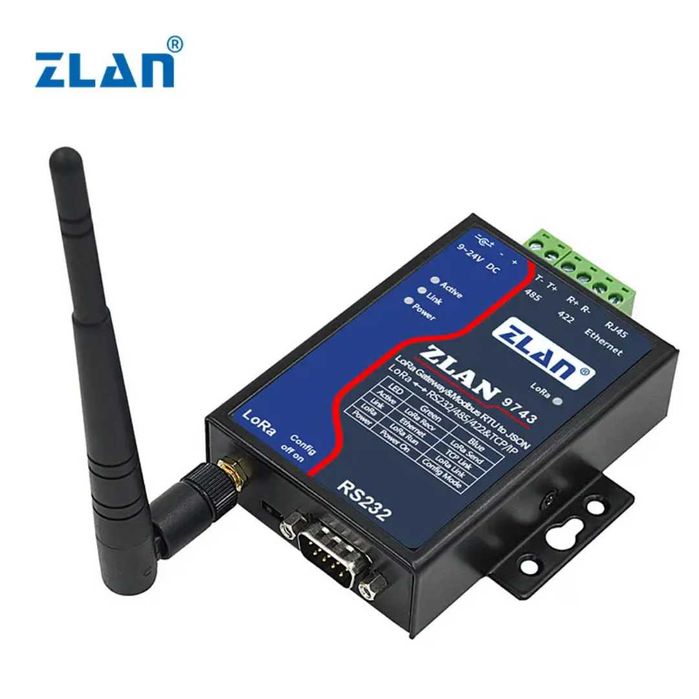 LORA ZLAN9743 IoT device Ethernet modbus rs485 wireless module