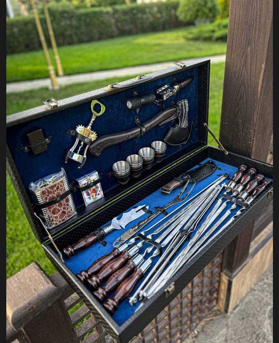 Подарочный шашлычный набор Шампуров премиум