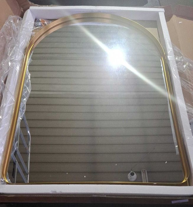 Oglinda decorativa Koonmi, 66×96 cm, rama aluminiu, auriu