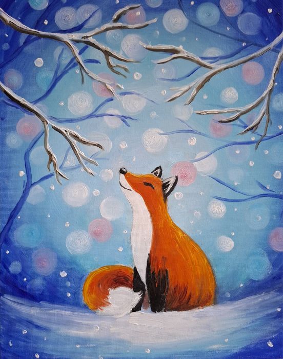 Картини рисувани с маслени бои .