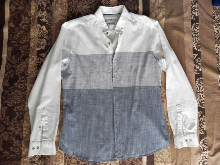 Стилни мъжки ризи |  Slim fit M-размер