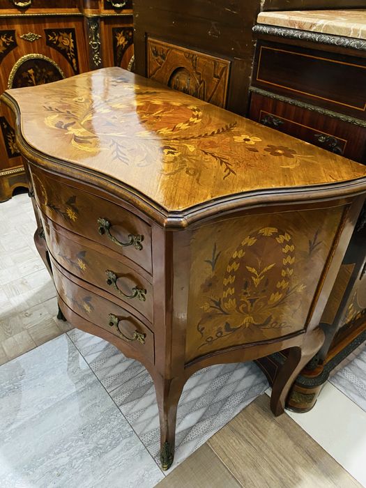 Comoda Servanta Vintage Intarsie Bronz Lemn