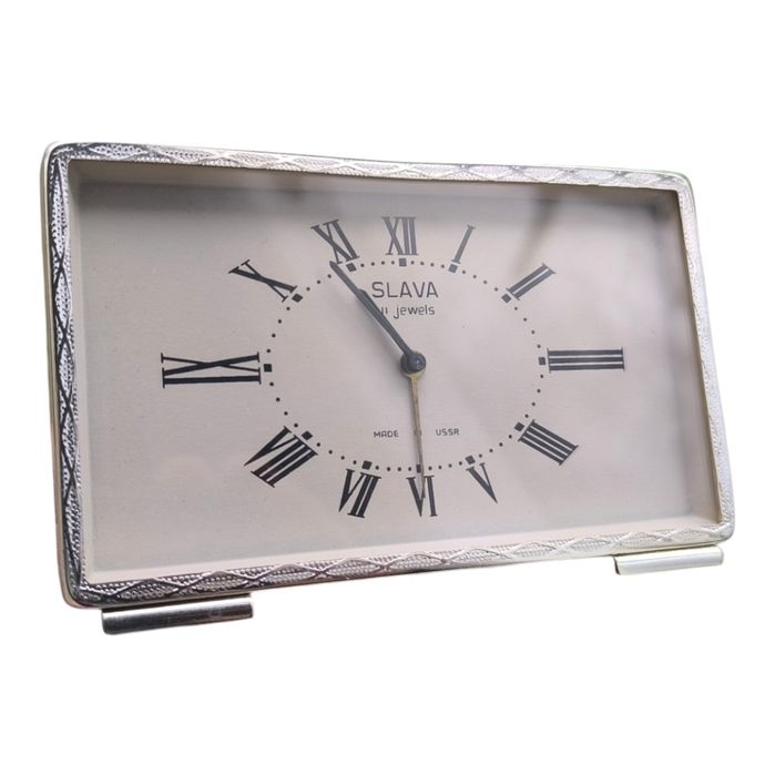 Ретро механичен будилник Slava (обслужен)