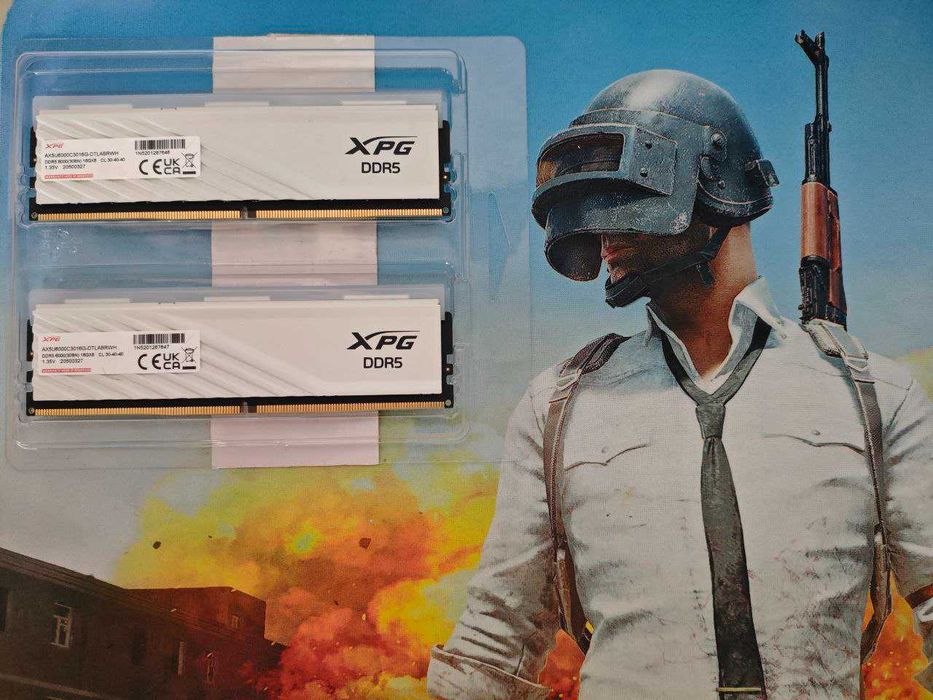 RAM памет XPG Lancer Blade RGB 32GB 2x16 DDR5 6000MHz CL30 БЯЛА