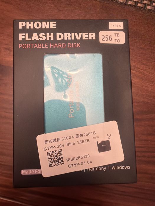 Ssd flash driver 256 TB