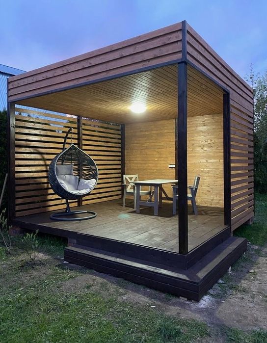 Мобильные бани, беседки