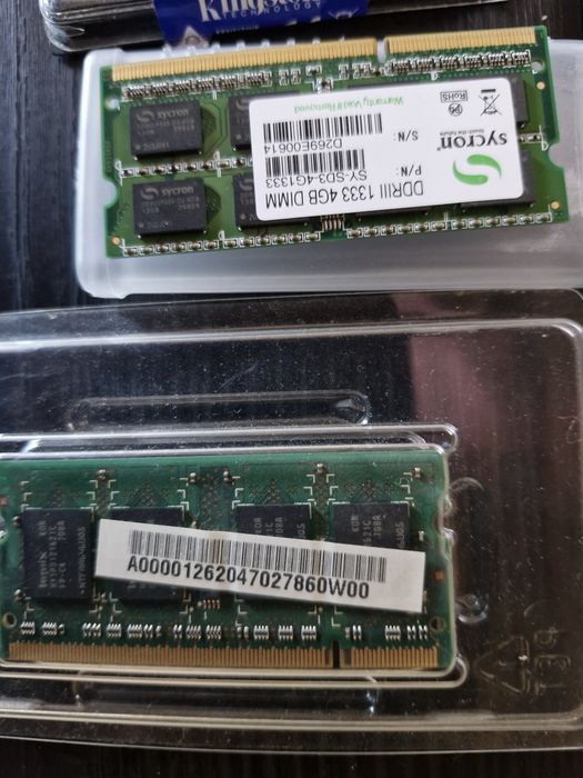 Lot Memorii RAM Laptop DDR3 - 8GB și 4GB (Kit-uri Kingston & Syncron) + Bonus