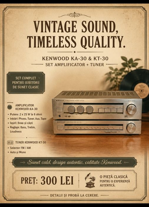 Amplificator și tuner Kenwood