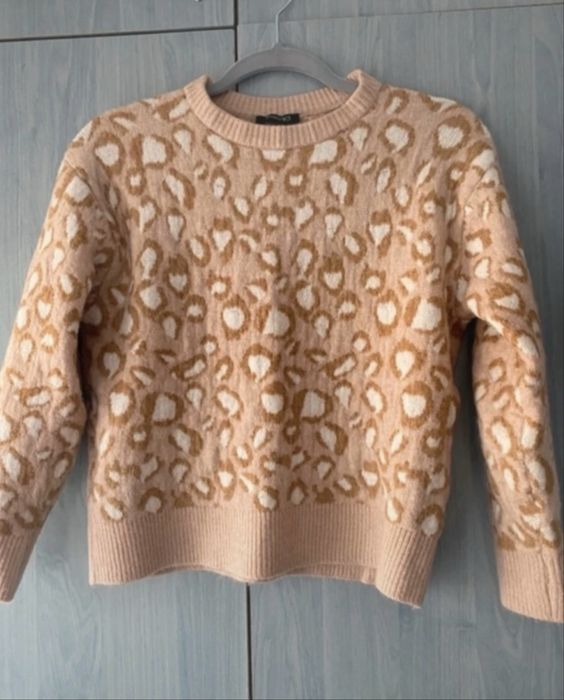 Pulover leopard moale