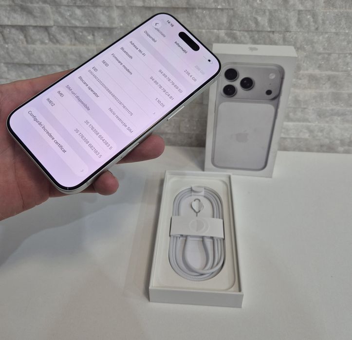 iPhone 17 Pro 256GB. ca NOU !! 25 cicluri