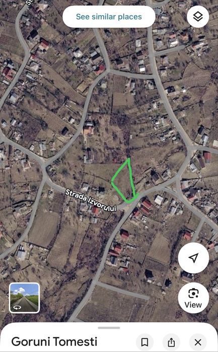 Teren de vânzare Goruni, Tomești – 1600 MP  - Parcelabil