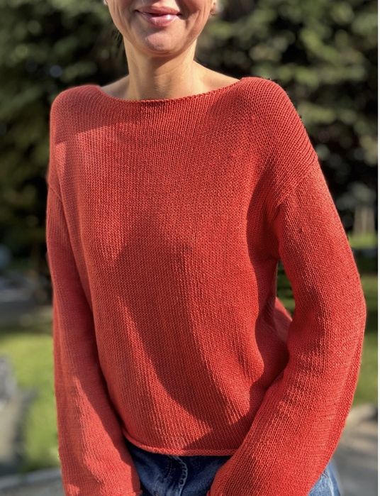 Bluza rosu / portocaliu marimea L - Massimo Dutti