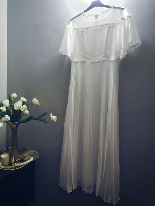 Rochie alba de botez Nou Testamental