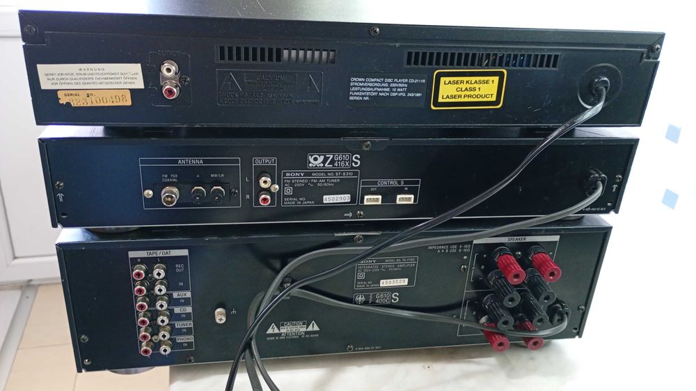 SONY уредба усилвател тунер сд плеър цд плеар cd player tuner amp сони система