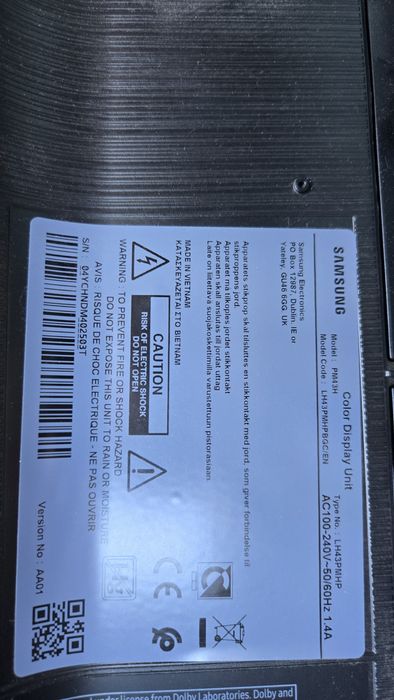 Телевизор дисплей Samsung PM43H