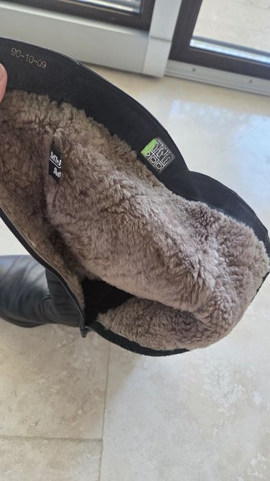 Cizme din piele naturala, imblanite, de dama/39