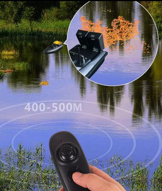 лодка захранка с 1 и 3 коша, GPS