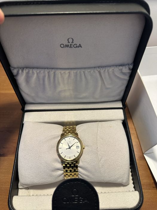 Omega злато златна 18 карата Престиж часовник Омега златен перфектен