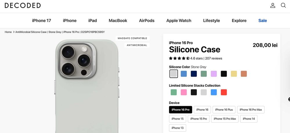 Vand husa Decoded iPhone 16 PRO noua
