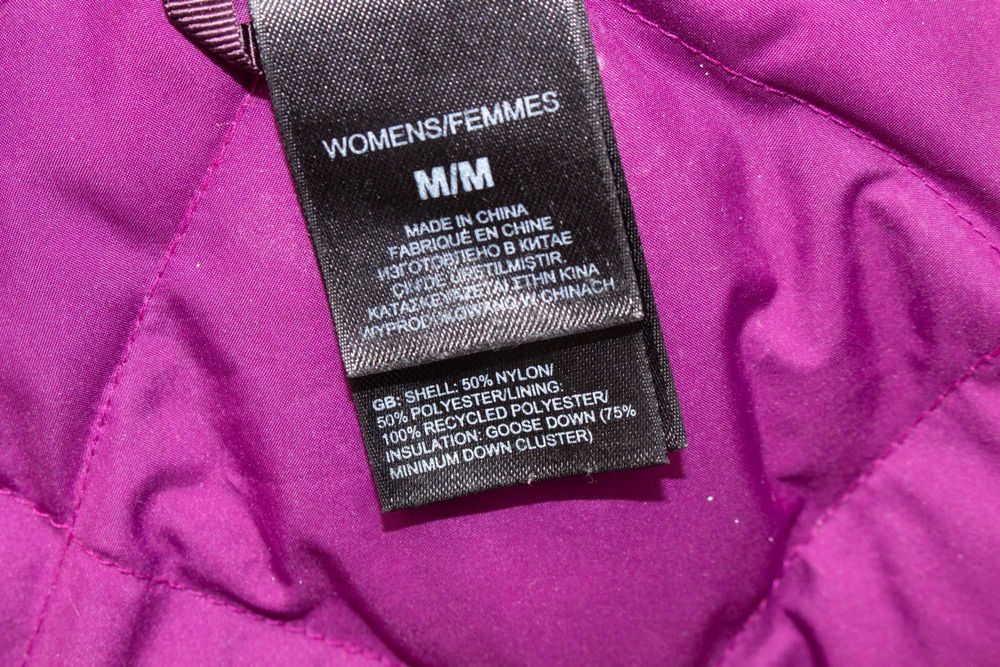 The North Face дамско пухено яке лилаво 600 пълнеж пух късо М