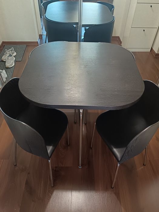 Set masa + 4 scaune, pentru bucatarie