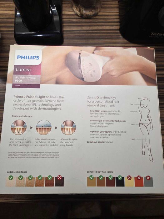 ЧИСТО НОВ Philips Lumea 9900 Series BRI977