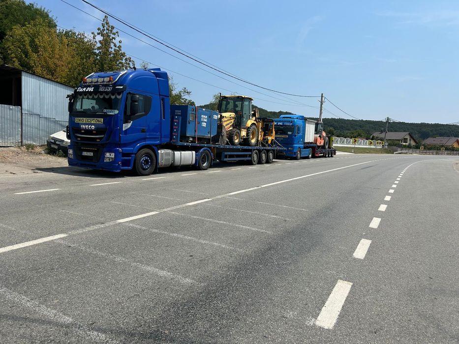 Transport utileje agricole /industriale trailer platforma agabaritice