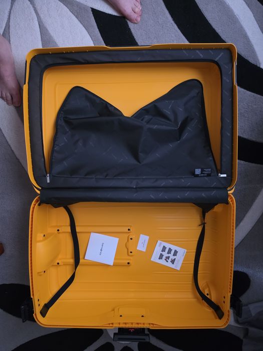 Troler Samsonite S Cure, 81 cm, galben inchis  NOU