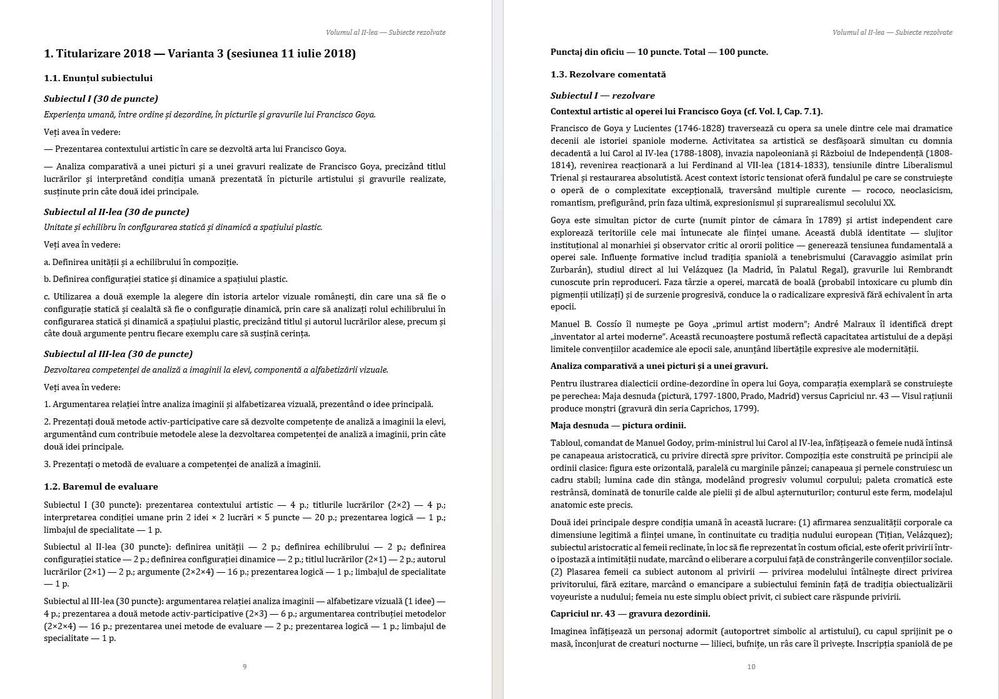 Arte vizuale (Educatie plastica / Educatie vizuala / Educatie artistica). Volumul I –Pregatire teoretica integrala Titularizare si Definitivare