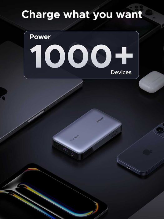 Ugreen PowerBank PD 100W 20000mAh с Дисплеем. Есть доставка