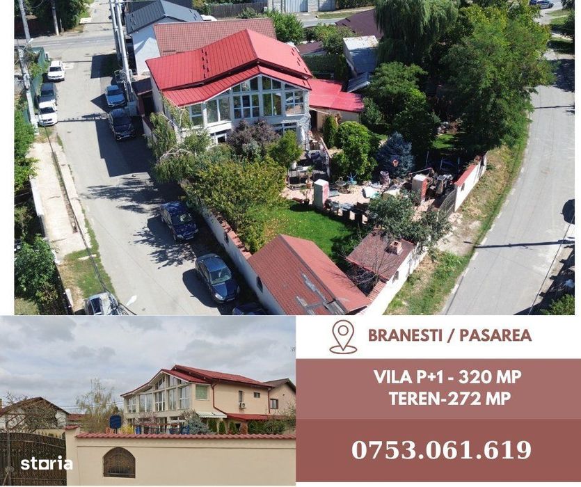 Vila P+1 320 Mp + Teren 272 Mp ~ Branesti ~ Pasarea