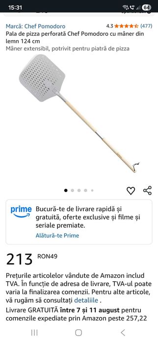 Set de 2 palete de PIZZA Aluminium